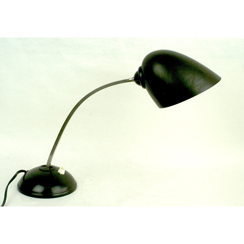 Vintage black desk or table lamp - 1930s 