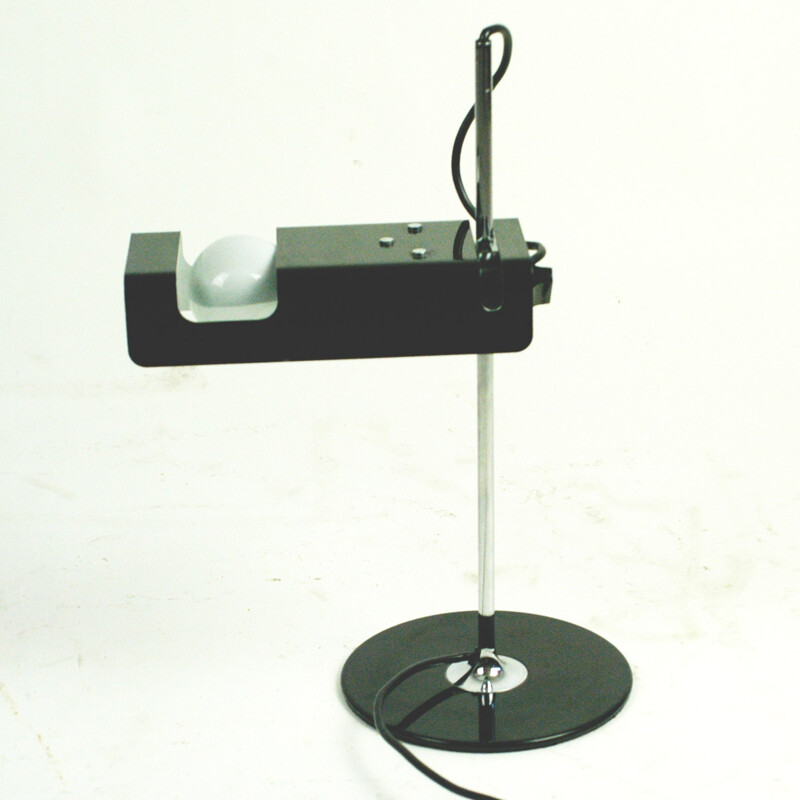 Lampe de bureau "Spider" noire par Joe Colombo pour Oluce - 1960