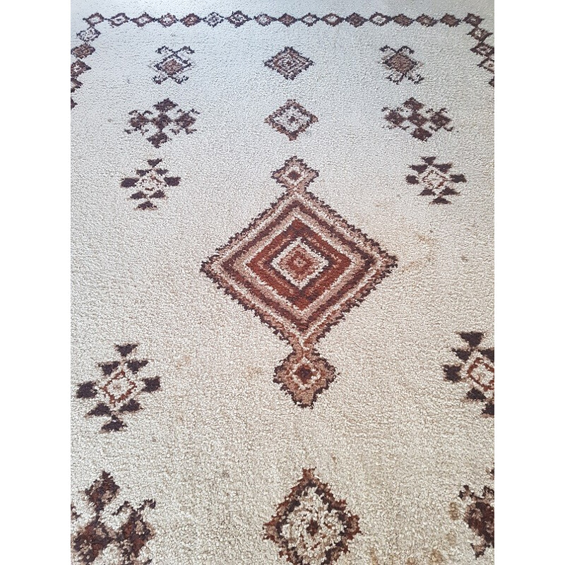 Grand tapis vintage de Safi en laine - 1960