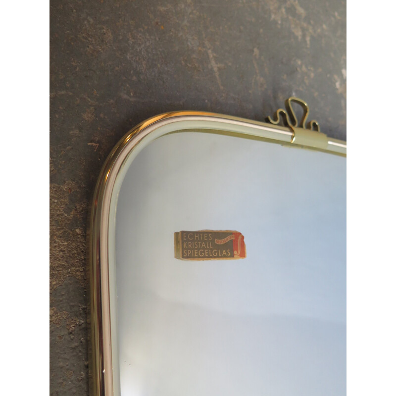 Vintage golden frame princess mirror - 1960s