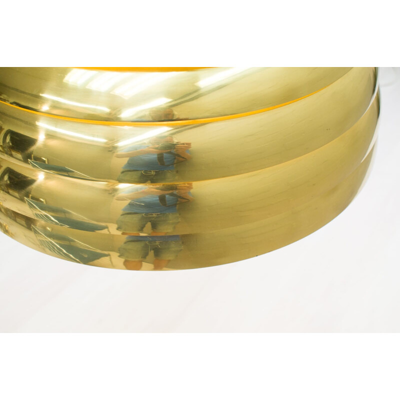 Large Brass Pendant Lamp from Vereinigte Werkstätten München - 1960s