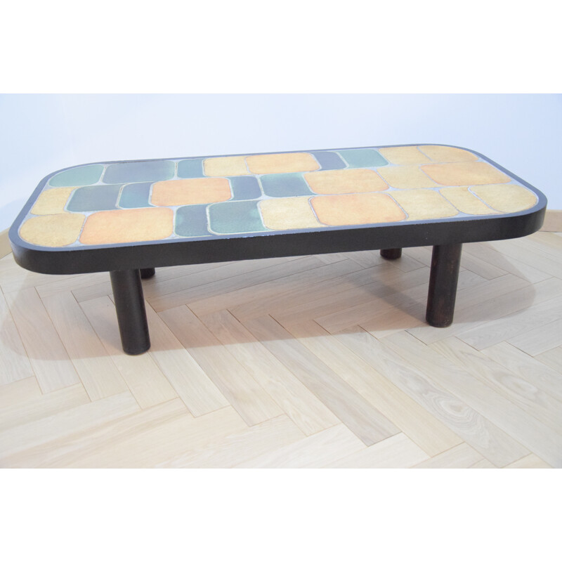 Vintage "Shogun" Coffee table by Roger Capron - 1960s