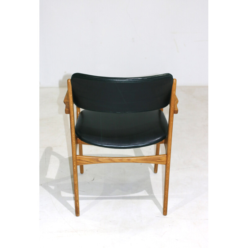 Lot de 4 chaises vintage en chêne par Erik Buch pour O.D. Møbler - 1950