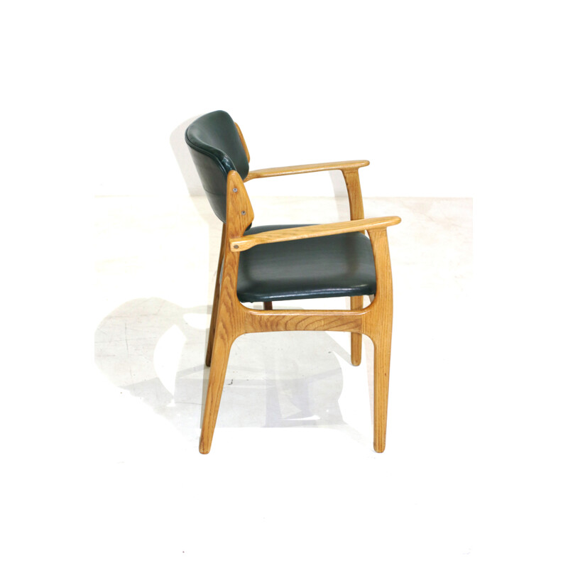 Lot de 4 chaises vintage en chêne par Erik Buch pour O.D. Møbler - 1950