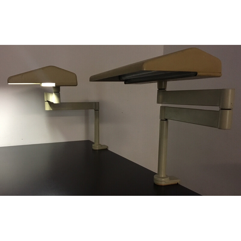 Set of 2 vitnage lamps "LT100LN" by Herman Miller - 1960s