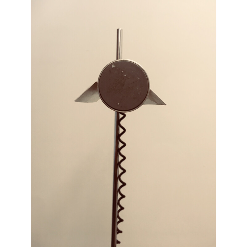 Vintage floor lamp in metal by Rosemarie & Rico Baltensweiler - 1970s