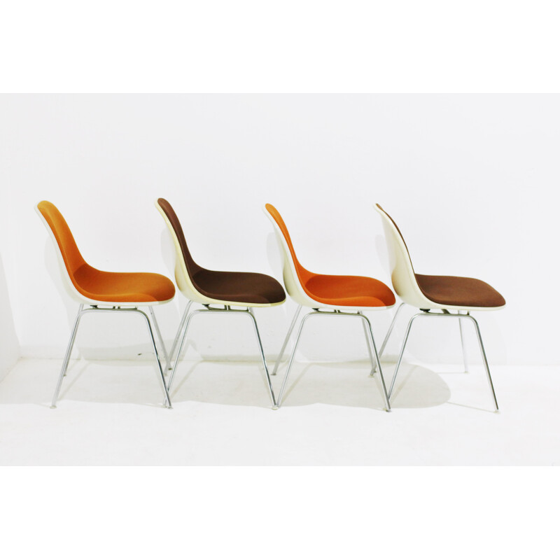 Set of 10 vintage "DSX" Chairs by Charles & Ray Eames for Herman Miller - 1960s