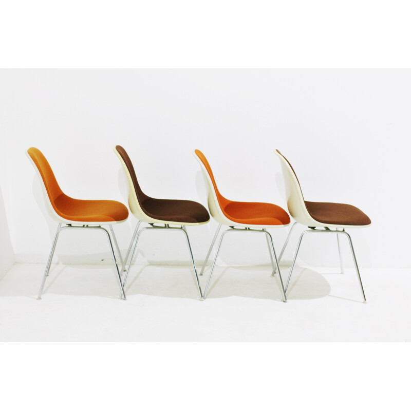 Suite de 10 chaises vintage "DSX" par Charles & Ray Eames pour Herman Miller - 1960