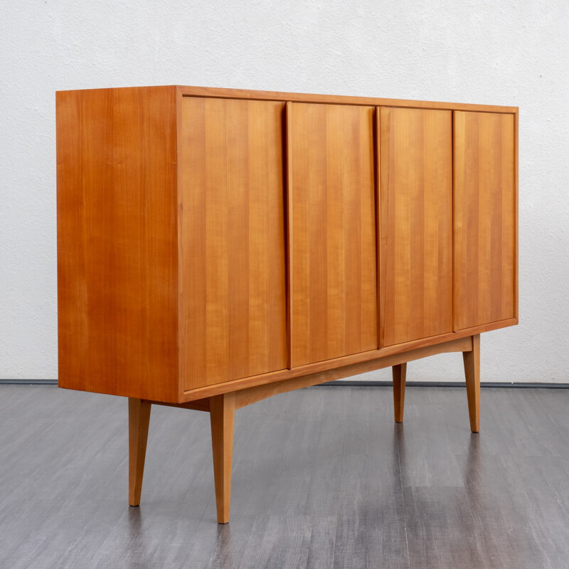 Vintage highboard in cherrywood by Holzäpfel - 1960s