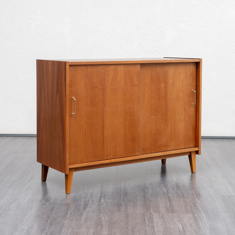 Vintage small sideboard in walnut - 1950s