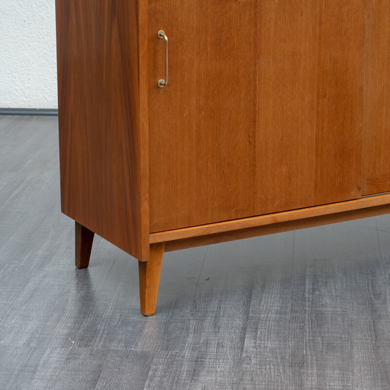 Vintage small sideboard in walnut - 1950s