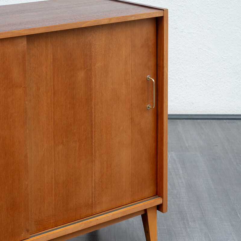 Vintage small sideboard in walnut - 1950s