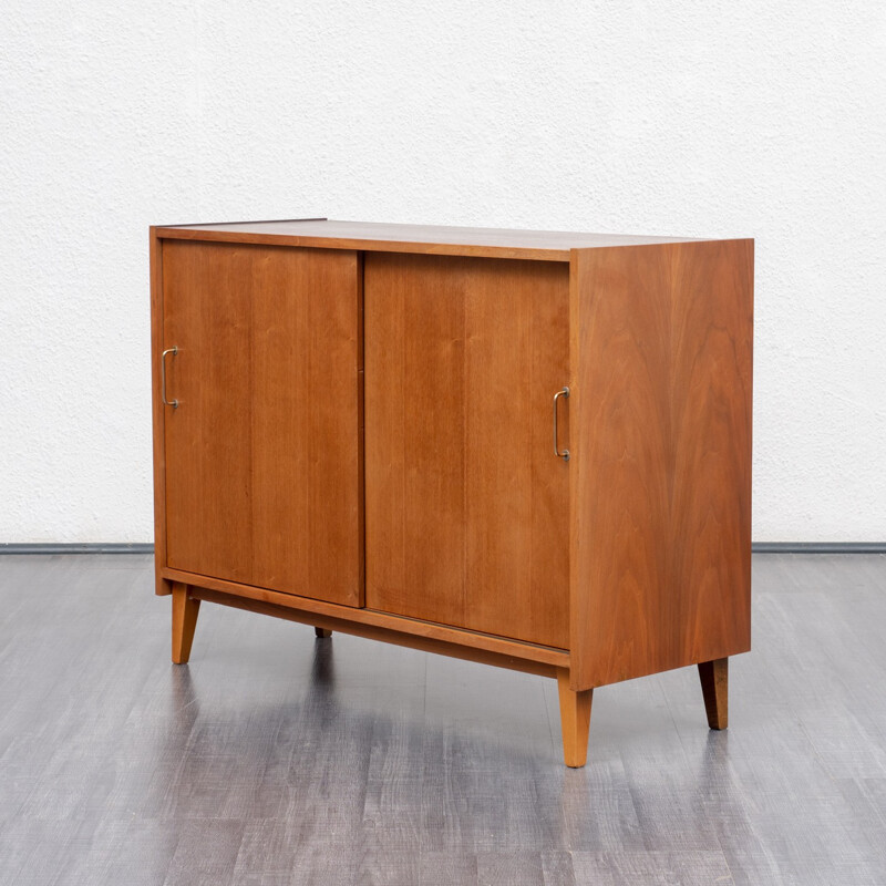 Vintage small sideboard in walnut - 1950s