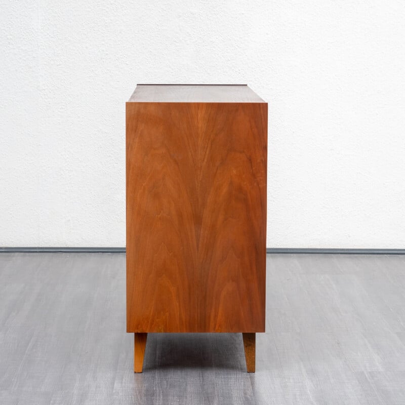 Vintage small sideboard in walnut - 1950s