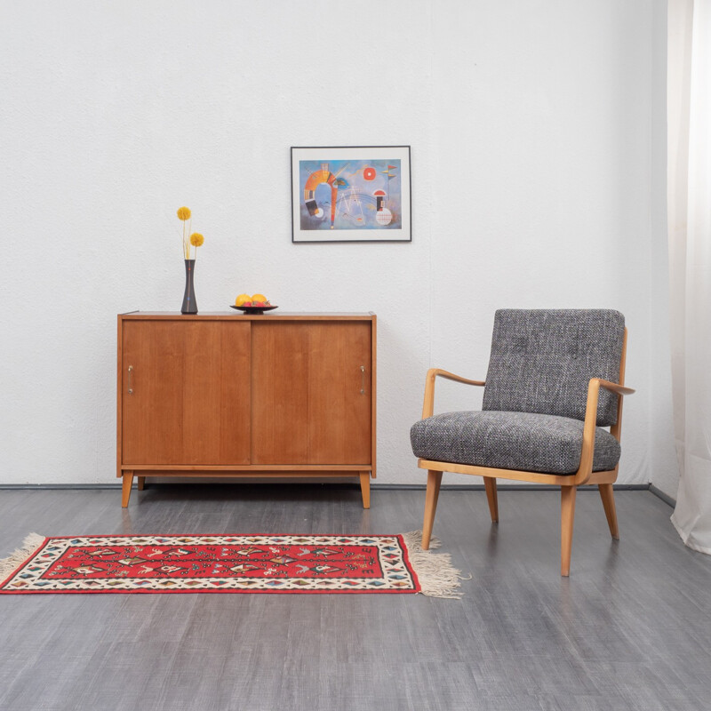 Vintage small sideboard in walnut - 1950s