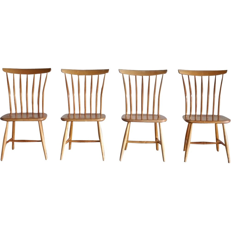 Vintage set of 4 chairs by Bengt Åkerblom & Gunnar Eklöf for Åkerblom - 1950s