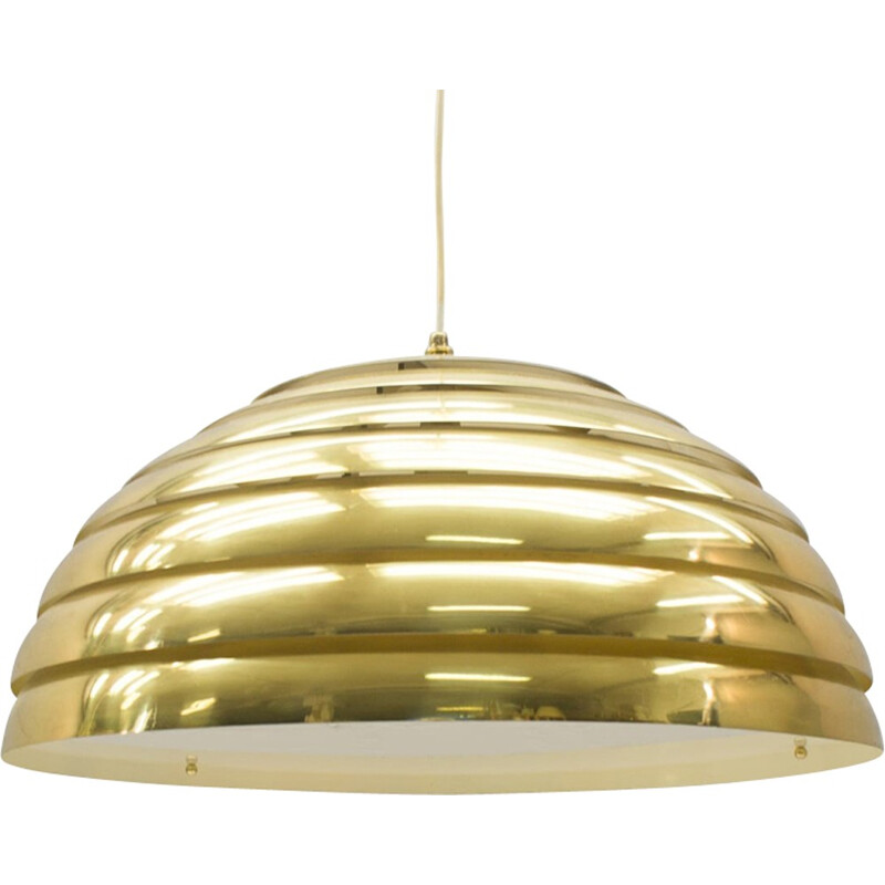 Large Brass Pendant Lamp from Vereinigte Werkstätten München - 1960s