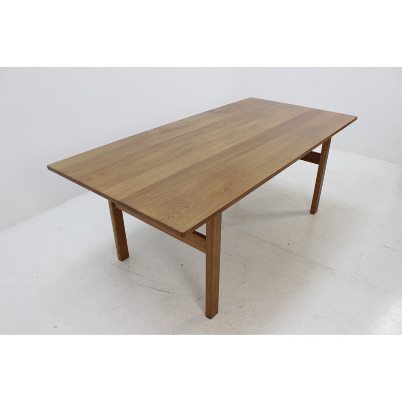 Vintage extendable dining table in solid oak by Kurt Østervig - 1960s