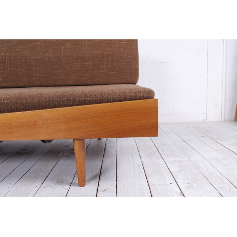 Vintage daybed in walnut - 1960s