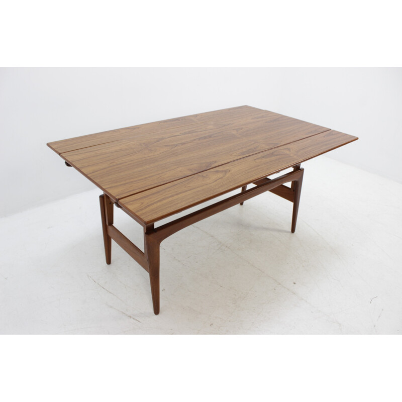 Danish Vintage Elevator Teak Table by TRIOH - 1960s