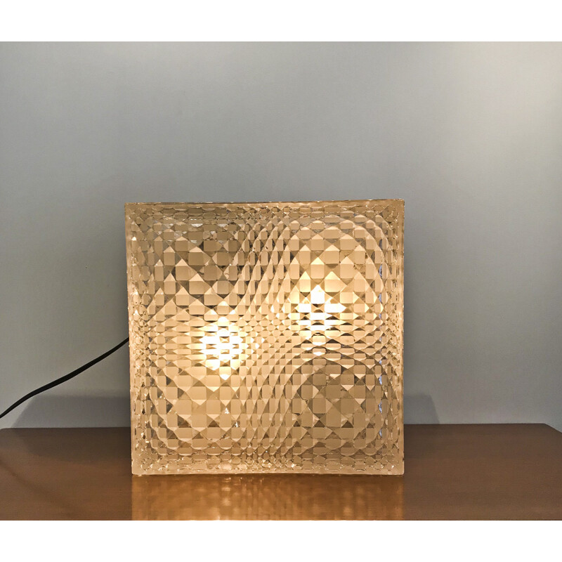 Vintage Op Art Wall Lamp - 1960s