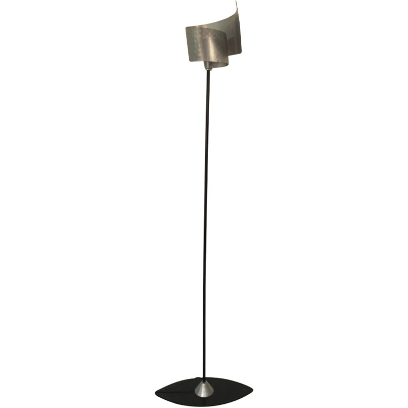 Vintage metalen vloerlamp, 1970