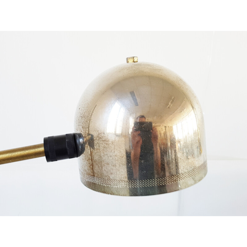 Vintage Italian Floor Lamp in Marble & Brass - 1960s