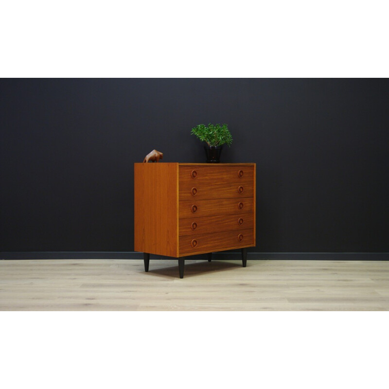 Vintage danish teak chest of drawers - 1960s