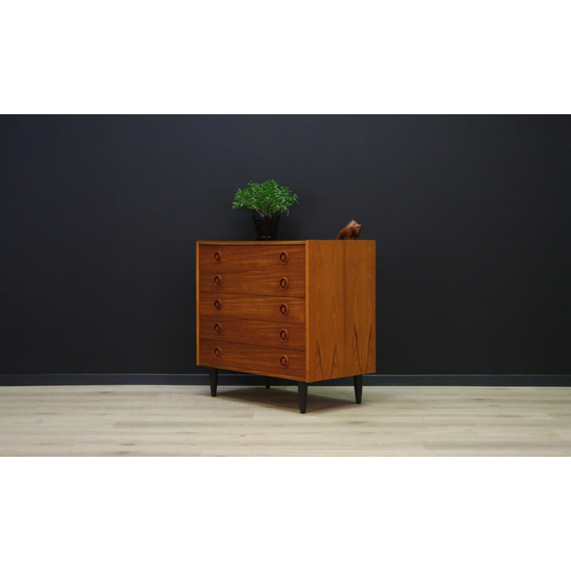 Vintage danish teak chest of drawers - 1960s