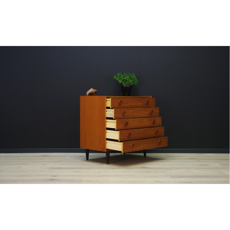 Vintage danish teak chest of drawers - 1960s