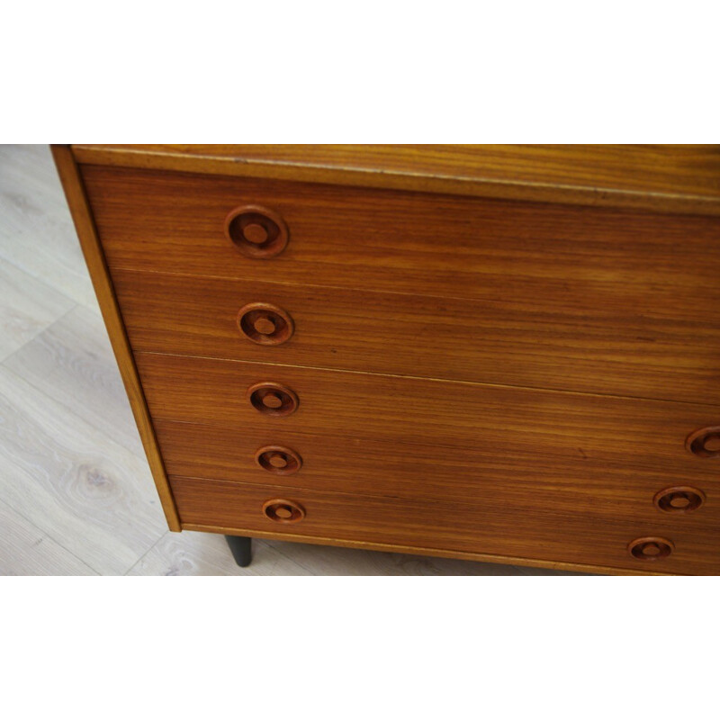 Vintage danish teak chest of drawers - 1960s