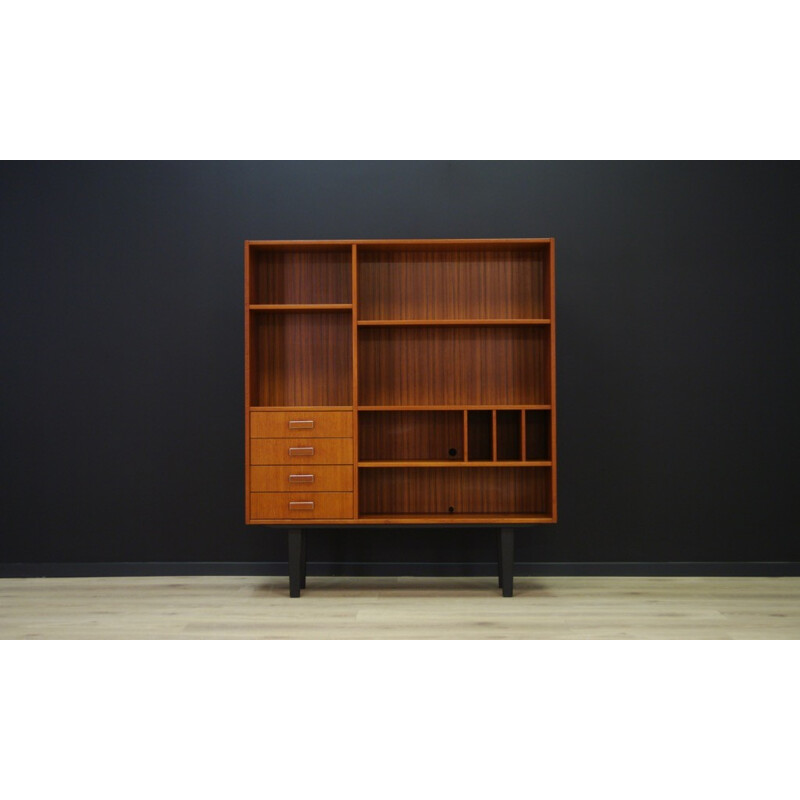 Vintage scandinavian teak bookshelf - 1960s