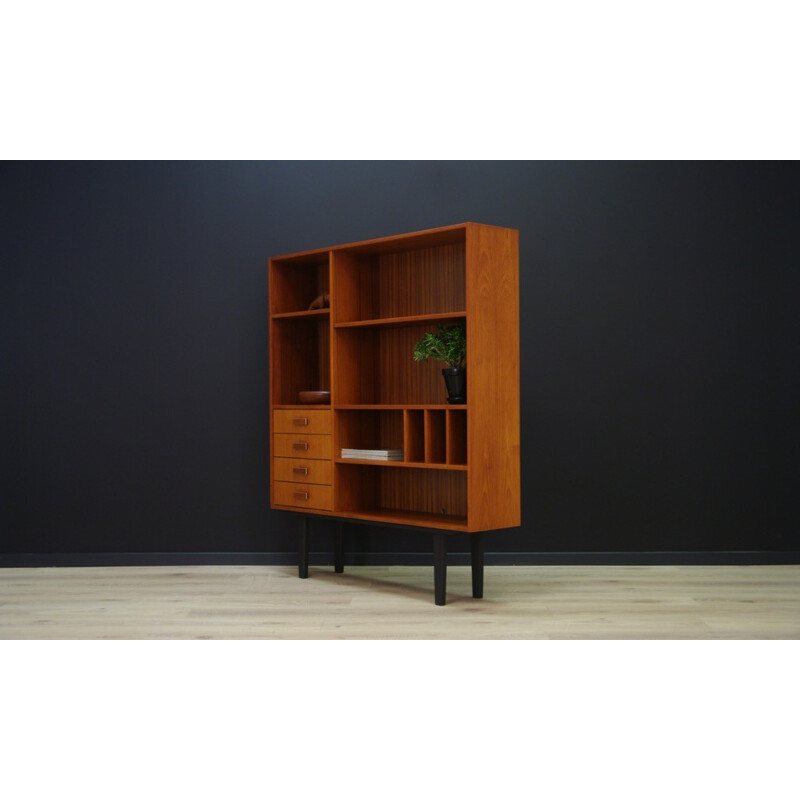 Vintage scandinavian teak bookshelf - 1960s