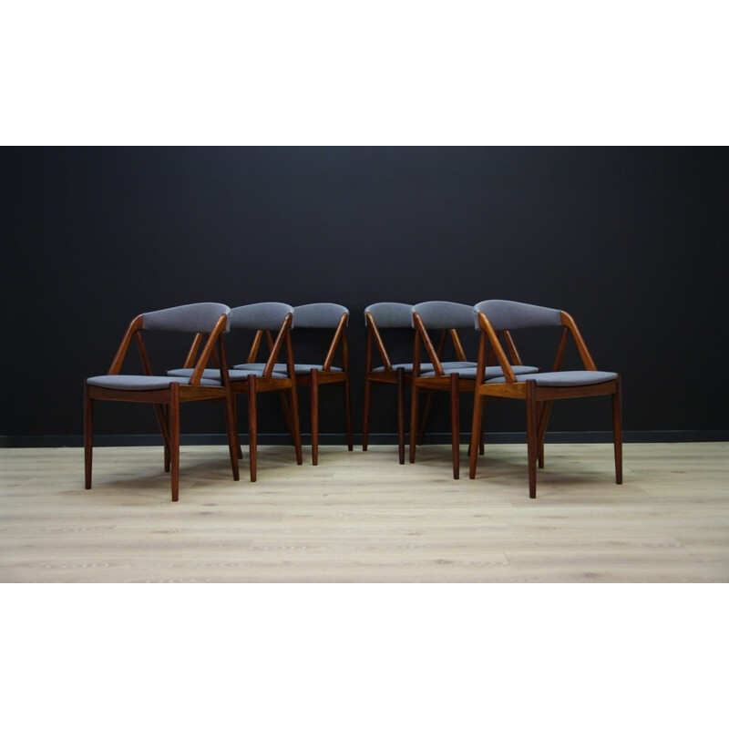 Set of 6 vintage danish chairs by Kai Kristiansen - 1960s