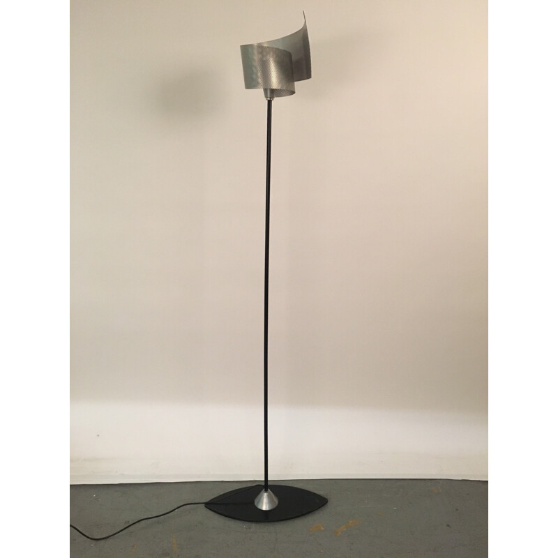 Vintage metalen vloerlamp, 1970