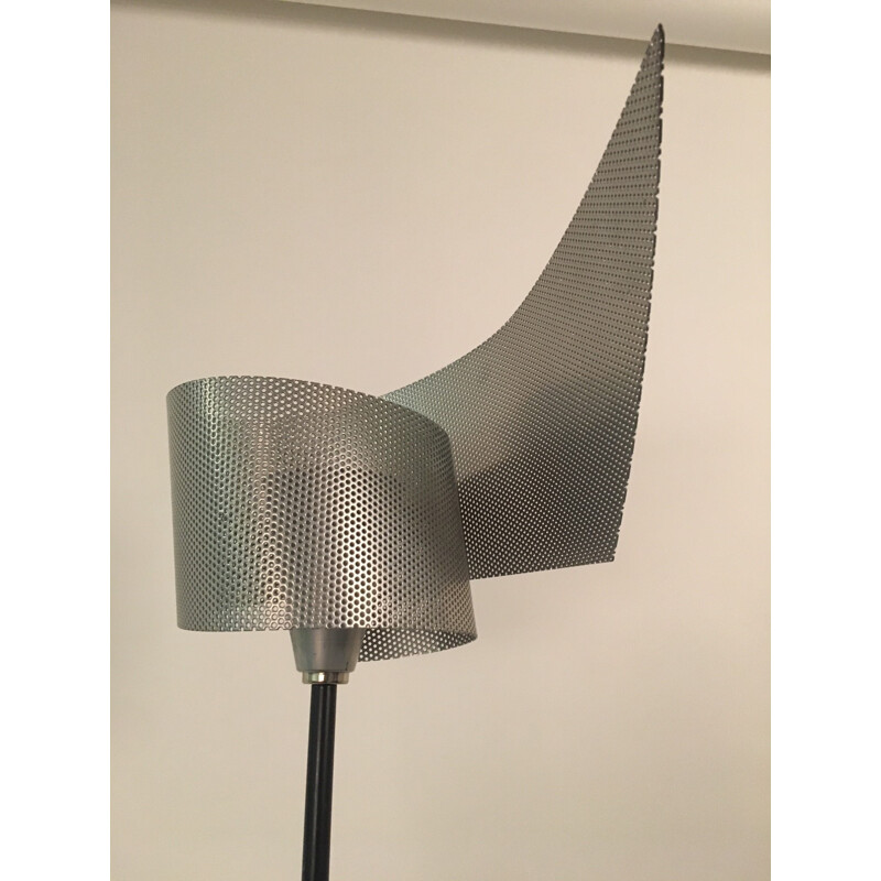 Vintage metalen vloerlamp, 1970