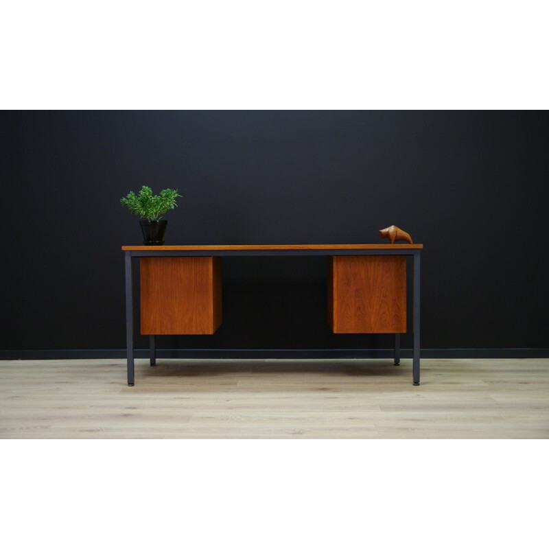 Vintage Danish writing desk in classic teak - 1960s