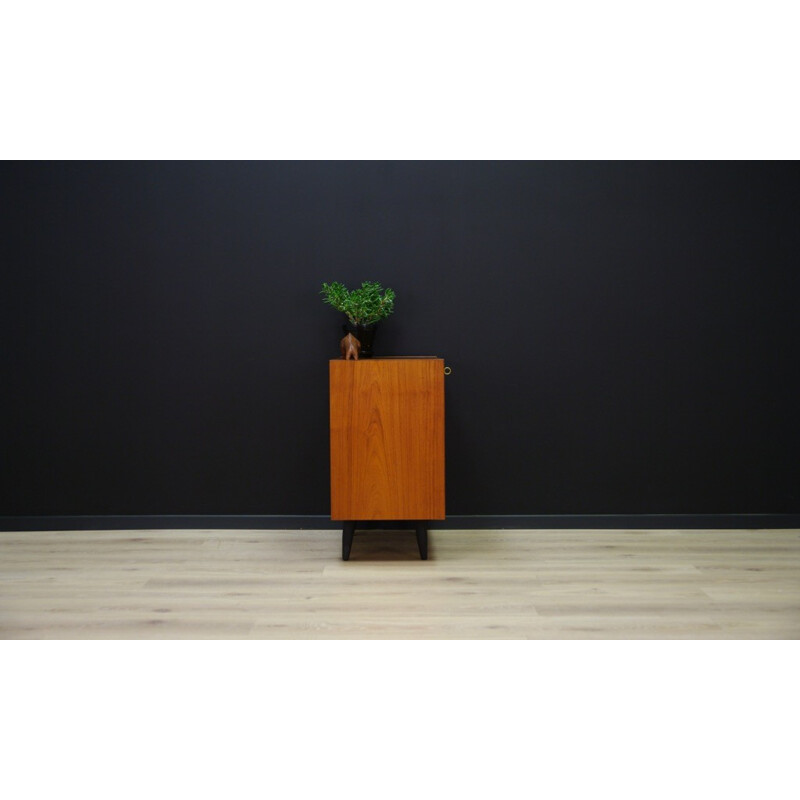 Vintage chest of drawers in teak with 4 drawers - 1960s