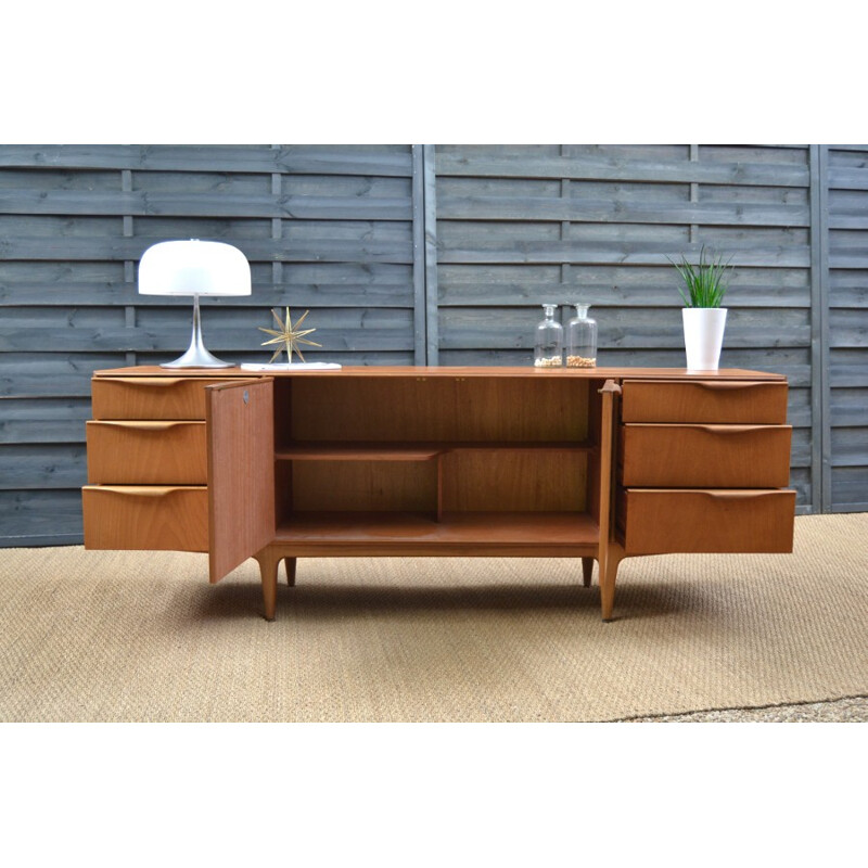 Vintage sideboard in teak with 6 drawers by McIntosh - 1960s