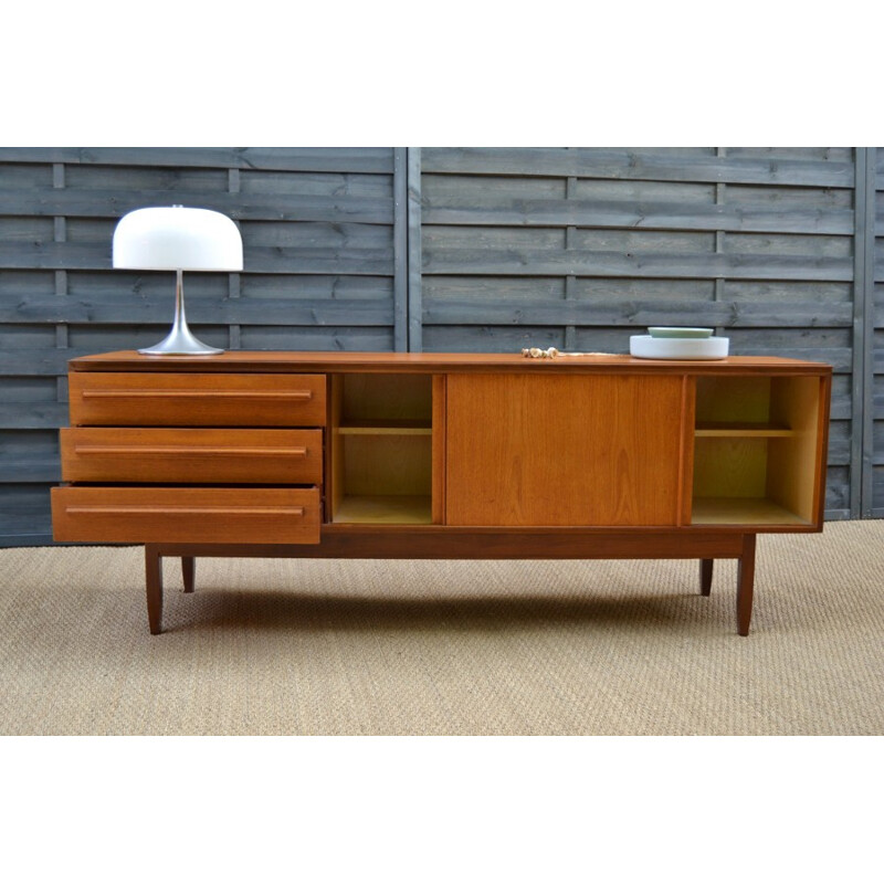 Vintage sideboard in teak with 2 doors by White & Newton - 1960s