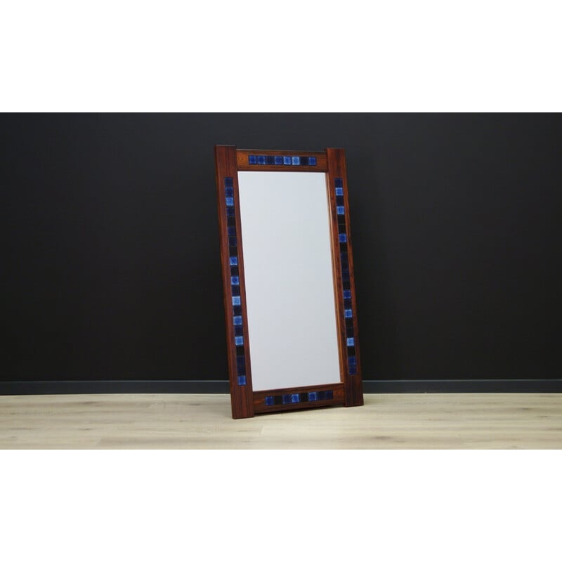 Vintage Danish miror in rosewood - 1970s