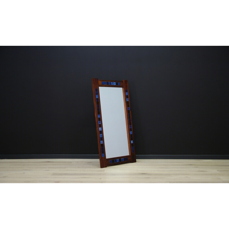 Vintage Danish miror in rosewood - 1970s