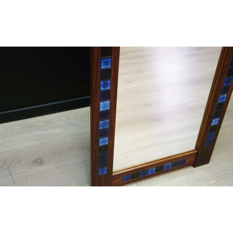 Vintage Danish miror in rosewood - 1970s