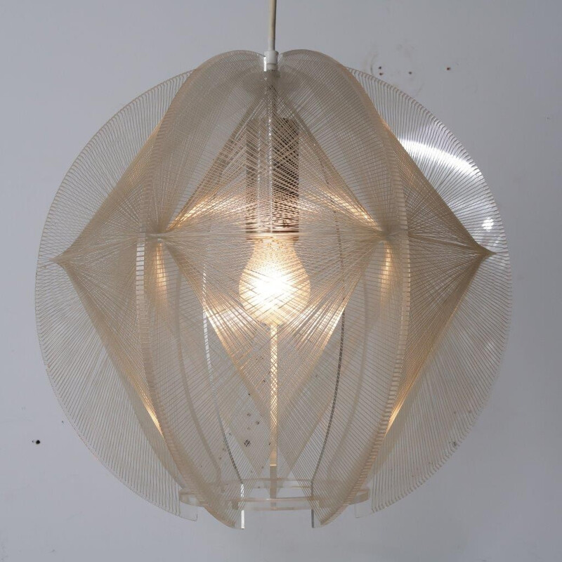 Suspension française vintage en lucite - 1970