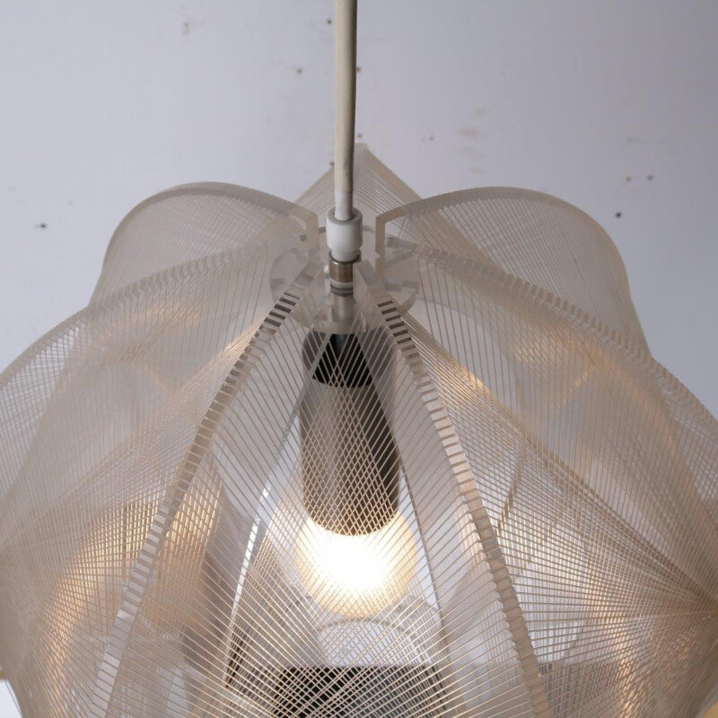 Vintage french lucite hanging lamp - 1970s 