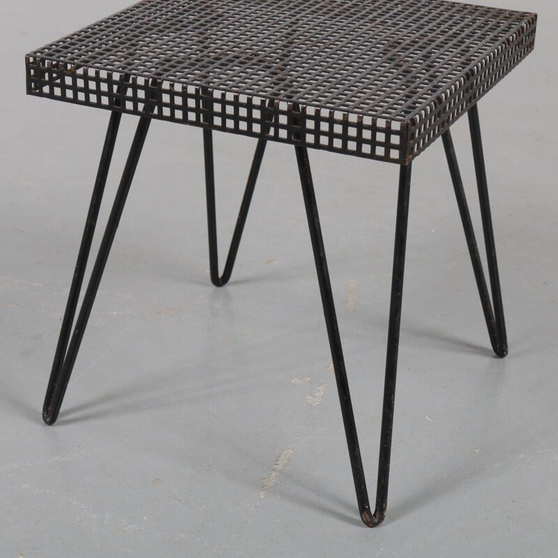Vintage metal plant side table - 1950s 
