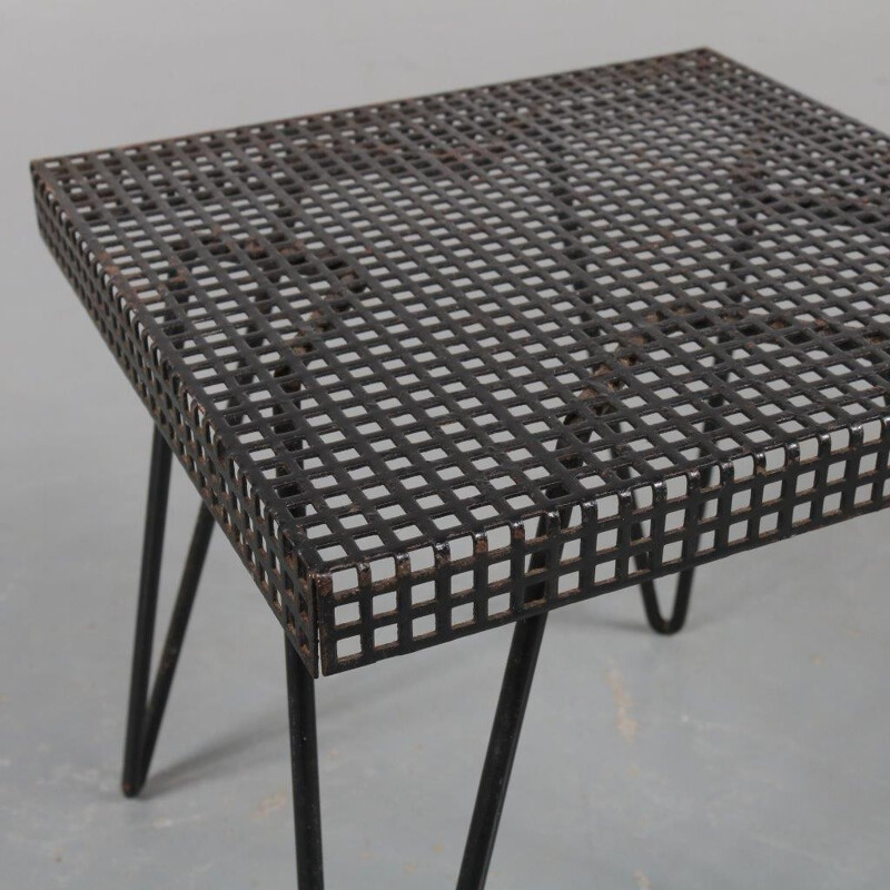 Vintage metal plant side table - 1950s 