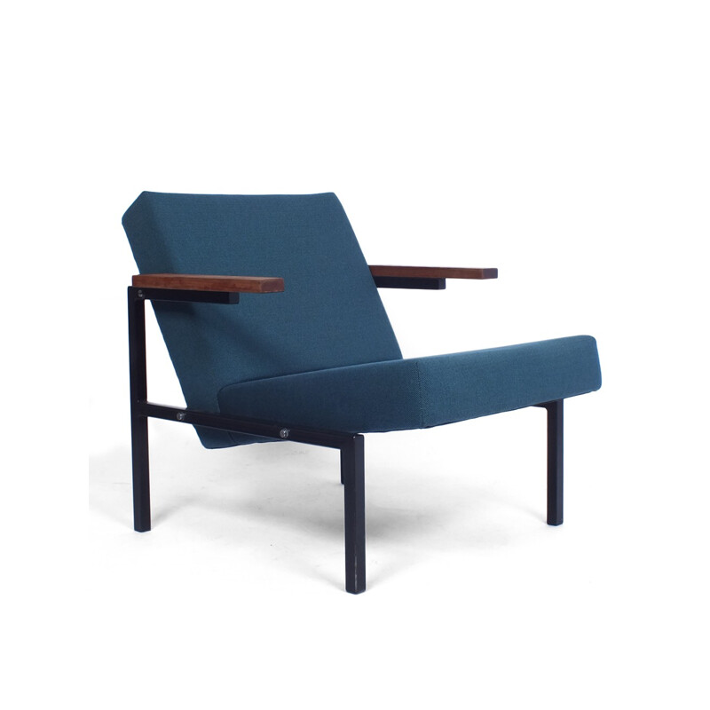 Vintage blue chair "SZ 63" by Martin Visser - 1960s