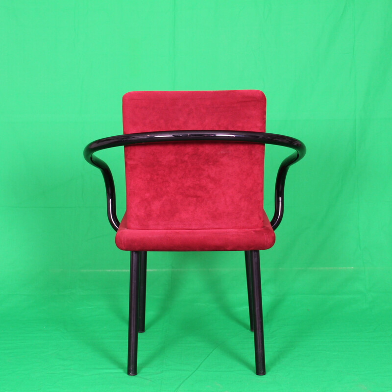 Suite de 8 chaises vintage "Mandarin" par Sottsass - 1980