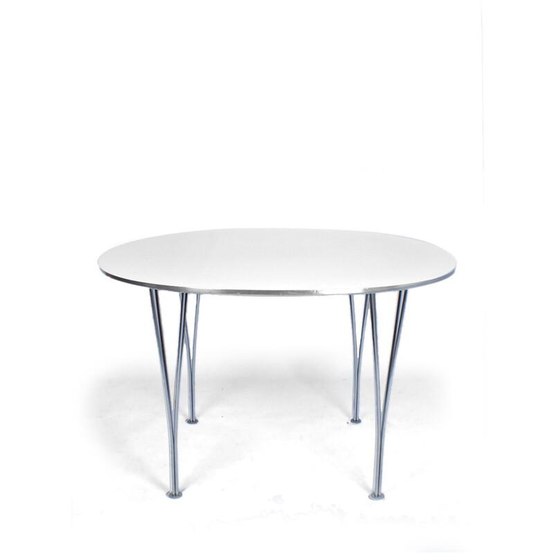 Vintage supercircular table by P. Hein for Fritz Hansen - 1960s